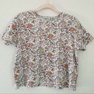 Floral boxy tee